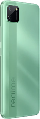 realme C11 groen achterkant rechterzijkant