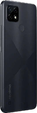 realme C21 zwart achterkant rechterzijkant