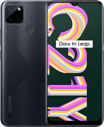 realme C21Y zwart overzicht