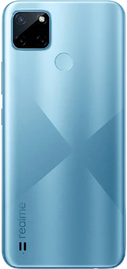 realme C21Y blauw achterkant