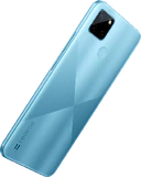 realme C21Y blauw achterkant rechterzijkant schuin