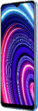 realme C25Y blau Vorderseite rechte Seite