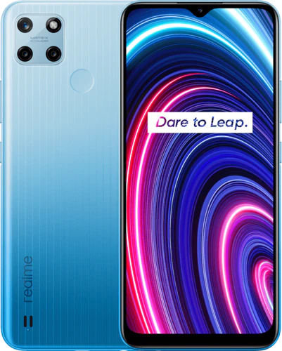 realme C25Y blau Übersicht