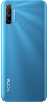 realme C3 blau Rückseite