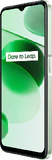 realme C35 grön front höger sida