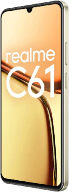 realme C61 gold front right side