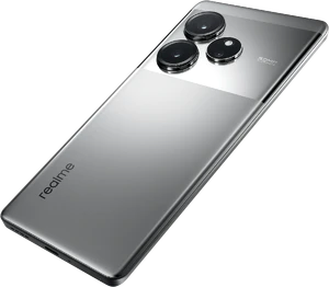 realme GT 6 silver back left side bottom