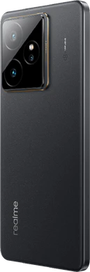 realme GT 7 svart tillbaka vänster sida