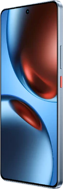 realme GT 7T bleu couverture à droite