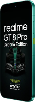 realme GT 8 Pro Dream Edition grün Vorderseite rechte Seite