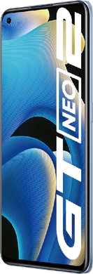 realme GT Neo 2 blue front right side