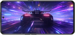 realme GT neo 3 blauw voorkant gedraaid