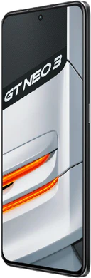 realme GT neo 3 wit voorkant rechterzijkant