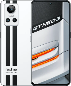 realme GT neo 3 wit overzicht