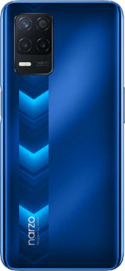 realme narzo 30 5G blauw achterkant
