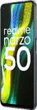 realme narzo 50 zwart voorkant rechterzijkant