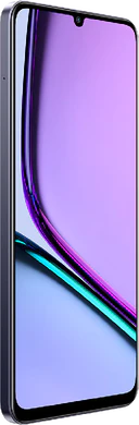 realme Note 60 zwart voorkant linkerzijkant