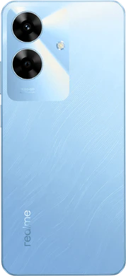realme Note 60 blauw achterkant