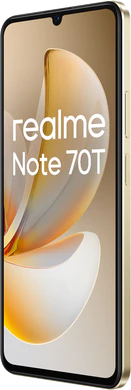 realme Note 70T or couverture à droite