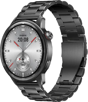 realme Watch S2 metallic grey front right side