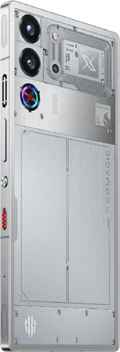 Redmagic 10 Pro moonlight wit achterkant rechterzijkant