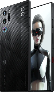 Redmagic 9S Pro sleet svart skrås skråstilt oversikt