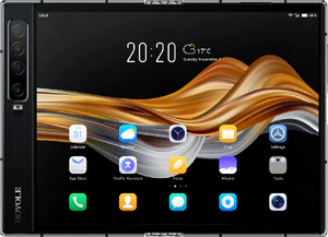 Royole FlexPai 2 voorkant geopend zwart