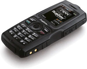 RugGear RG100 svart botten höger sida snett