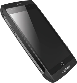 RugGear RG730 zwart voorkant linkerzijkant schuin