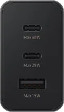 Samsung 65W Power Adapter Trio zwart bovenkant