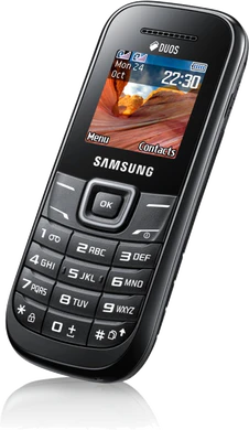 Samsung E1202 noir aslant