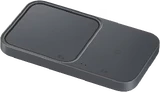 Samsung fast wireless charger duo grijs voorkant rechterzijkant onderkant