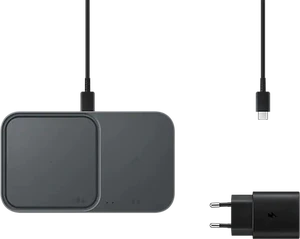 Samsung fast wireless charger duo grijs overzicht