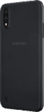 Samsung Galaxy A01 zwart achterkant linkerzijkant