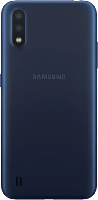 Samsung Galaxy A01 blauw achterkant