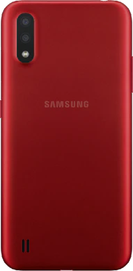 Samsung Galaxy A01 rood achterkant