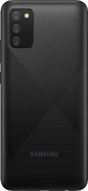 Samsung Galaxy A02s zwart achterkant