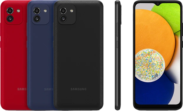 Samsung Galaxy A03 colors overview Samsung Galaxy A03 colors overview