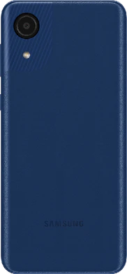 Samsung Galaxy A03 Core blauw achterkant