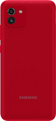 Samsung Galaxy A03 red back