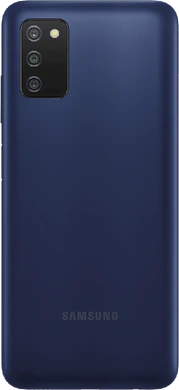 Samsung Galaxy A03s blauw achterkant
