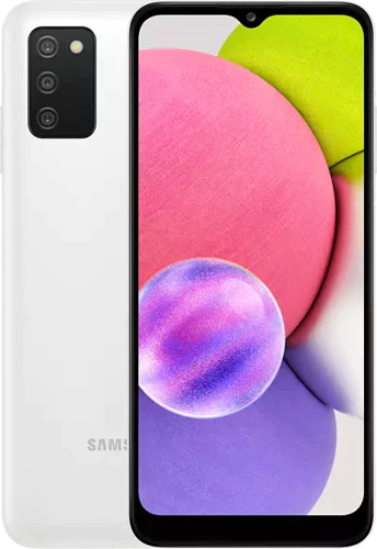 Samsung Galaxy A03s white overview