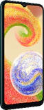 Samsung Galaxy A04 groen voorkant linkerzijkant