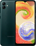 Samsung Galaxy A04 groen overzicht