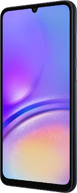 Samsung Galaxy A05 svart front höger sida