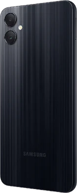 Samsung Galaxy A05 svart tillbaka vänster sida