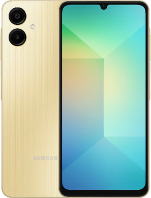 Samsung Galaxy A06 goud overzicht