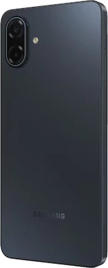 Samsung Galaxy A07 5G zwart achterkant linkerzijkant