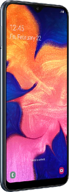 Samsung Galaxy A10 black front left side