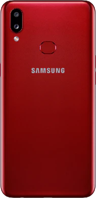 Samsung Galaxy A10s rood achterkant